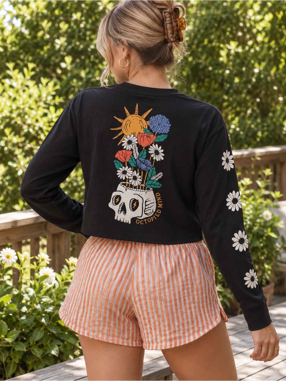 Octopied Mind Let Your Mind Grow Long Sleeve Size L Black